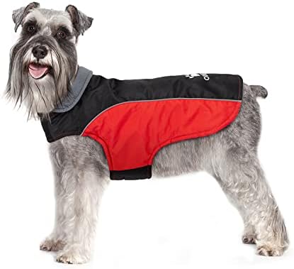 IREENUO Waterproof Dog Jacket, Dog Coat for Fall Winter, Warm Dog Raincoat for Small Medium Dogs (XS)