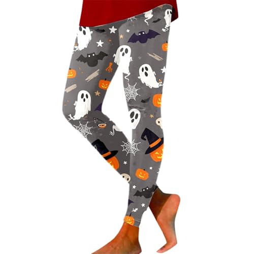Leggings de Halloween pantalones de yoga sin transparencias suaves para entrenamiento casual
