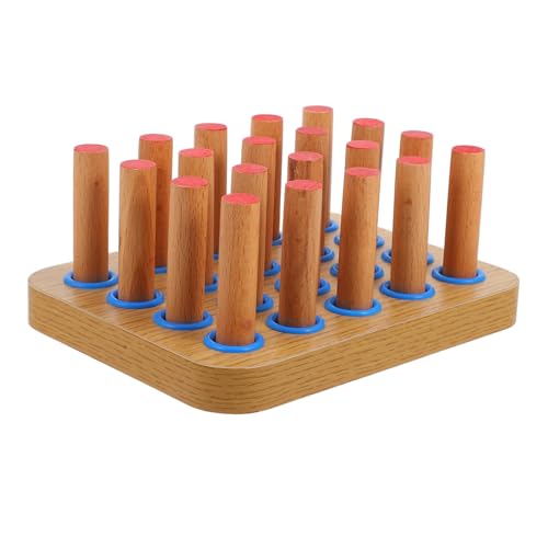 SOPOTUTU Holz Steckbrett für Handrehabilitation mit Holzstiften Fingerfertigkeit Hand Augen Koordination und Krafttraining Langlebiges Fingertherapiegerät für Neurologische SOPOTUTU Holz Steckbrett für Handrehabilitation mit Holzstiften Fingerfertigkeit Hand Augen Koordination und Krafttraining Langlebiges Fingertherapiegerät für Neurologische