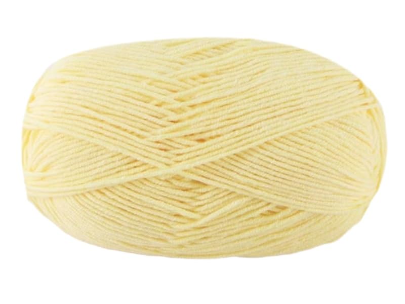 Fil coton au lait 4 brins anti-bouloche, mélange peigné doux de 120m