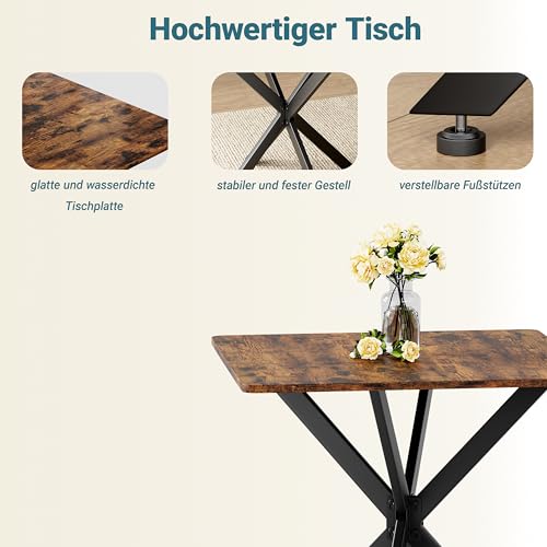 Table d'appoint carrée stable structure en X pour petits espaces