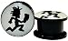 Hatchet Man Screw-on Gauges/plugs Acrylic (1 Pair) Different Sizes Available (00g (9.5mm))