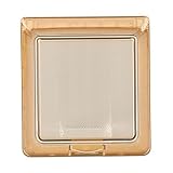 TISHITA スイッチカバー 壁スイッチカバー 防水コンセントボックス パネルコンセントカバー スイッチボックス ワークショップ、バスルーム、オフィス、プール用, クリアオレンジ