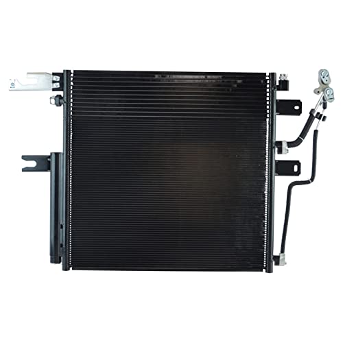 Image of TRQ Air Conditioning A /C Condenser Receiver Drier Compatible with 2010 Dodge Ram 2500, 3500, 4500 Ram 5500 2011-2018 2500 3500 2011-2017 4500 2011-2016 5500 CH3030245