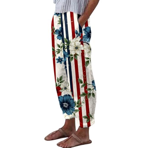 Pantalon d'été fluide et respirant coupe ample et légère pour femme