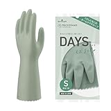 [ショーワグローブ] 日本製・塩化ビニル樹脂手袋・ハンドケア ナイスハンドDAYS デイズ Sサイズ モスグリーン 1双 インテリアになじむニュアンスカラー 裏毛つき