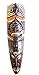 African Mask Wall Hanging Decor Good Luck Protection Tiki Tribal Wood Mask- Owl Mask, LARGE 20" - OMA BRAND