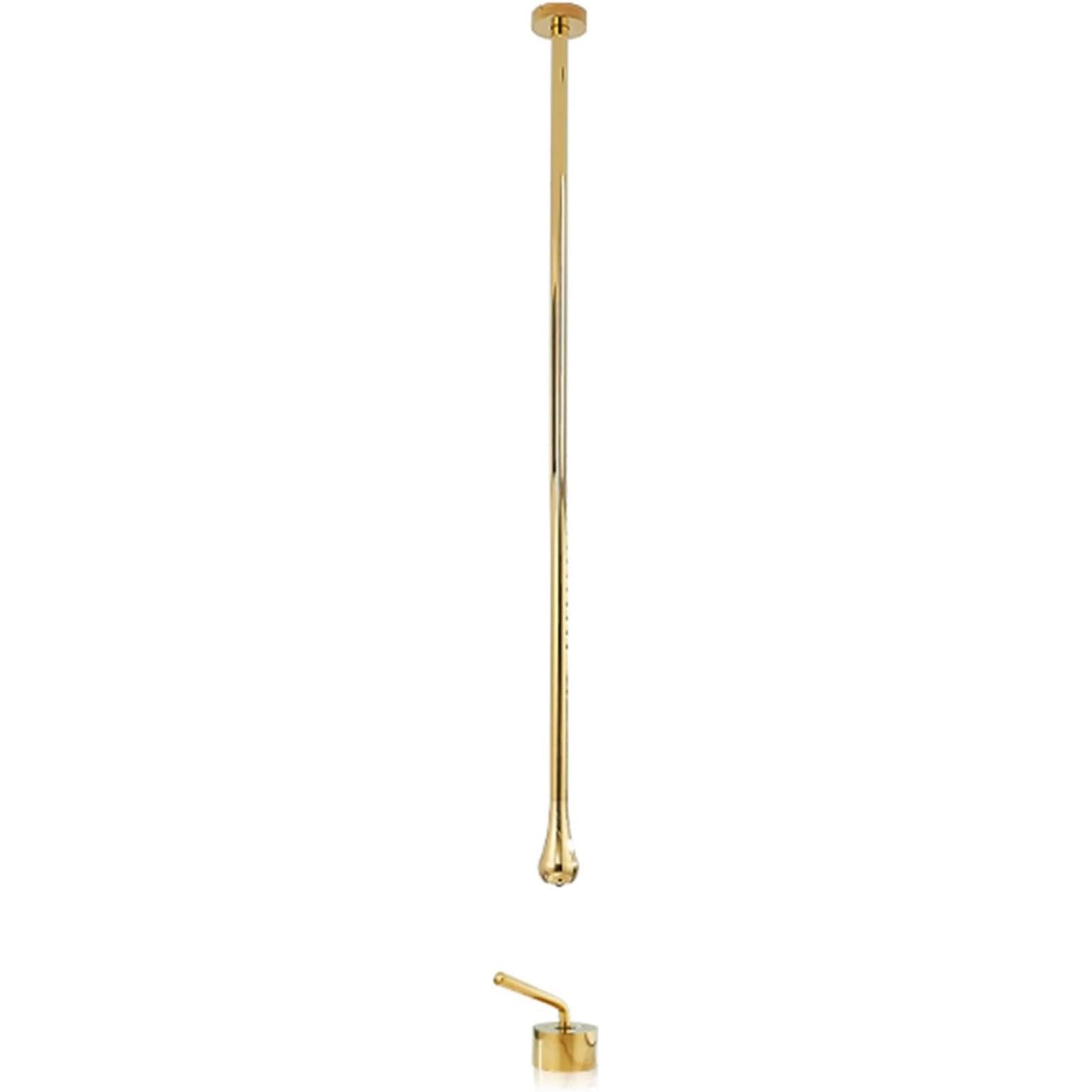 VITIWEDTY Hanging Tap Ceiling Taps Concealed Bathroom Sink Tap, Connection for Bathroom Basin (Gold)