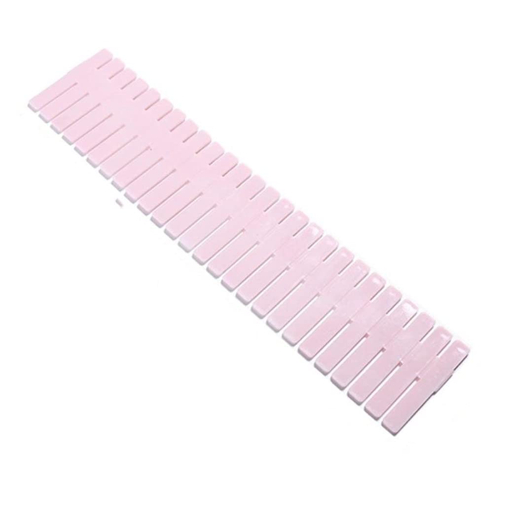 Divisore per cassetti in plastica Regolabile Scaffali Fai-da-Te Combinazione Libera per Uso Domestico Pannello divisorio Strumenti di Divisione salvaspazio (3)