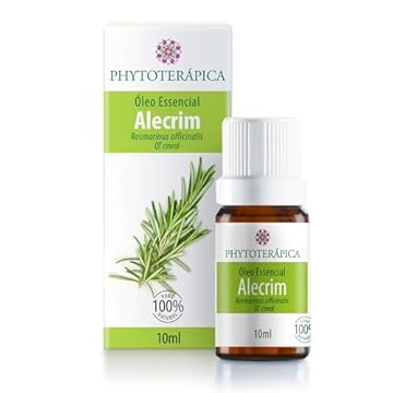 PHYTOTERAPICA- Óleo Essencial de Alecrim -Para Difusor, Massagem e Aromaterapia -Contribui para autovalorização, autoestima, concentração, disposição e é estimulante -100% Puro, Natural -Herbáceo,10ml