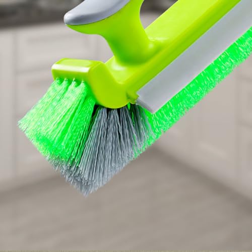Brosse d'angle Outdoorm à Poils en Forme de V, raclette et Brosse pour carrelage de Douche, Salle de Bain, Cuisine et Maison. (Vert Gazon) – vue 4