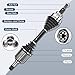 NXTRIP [AWD] Front Driver and Passenger CV Axle and Front Wheel Bearing Hub Assembly Compatible with 2011 2012 2013 2014 2015 2016 2017 2018 2019 2020 2021 Dodge Durango Jeep Grand Cherokee, 4 Pcs