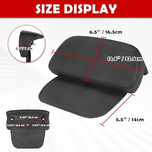 Chopped & Razor & King Tour Pack Trunk Backrest Pad Fit for Harley Street Glide FLHX Road Glide FLTRX Road King FLHR Electra Glide FLHT Tri Glide 2014-2023 Touring Models by BAKAFOH - Image 6