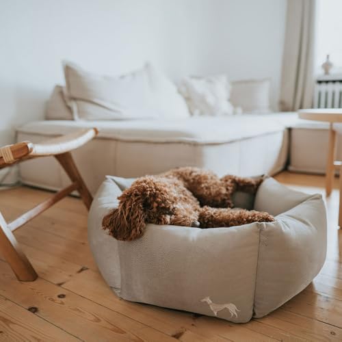 Orthopädisches/Ergonomisches Hundesofa Merida 6-eckig Farbe anthrazit, Größe XL