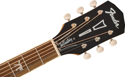 Fender Tim Armstrong Hellcat Concert Acoustic Guitar, with 2-Year Warranty, Natural, Walnut Fingerboard by Fender - Image 3