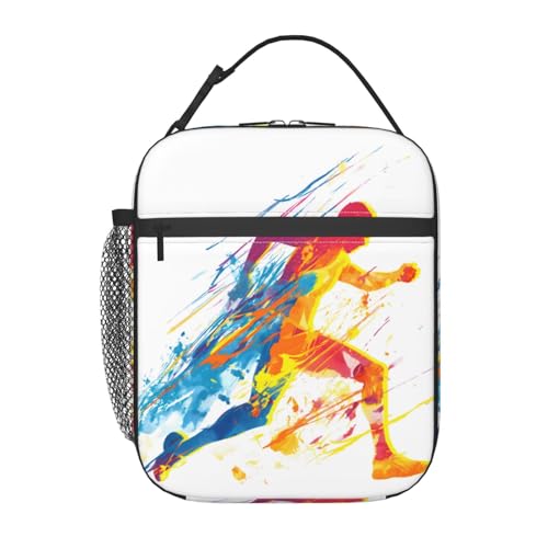 SIUKUS Insulated Lunch Box for Kids Boys Girls, Reusable Lunch Bag for School, Office, Work, Picnic, Travel, Sport Runner Lunch Box