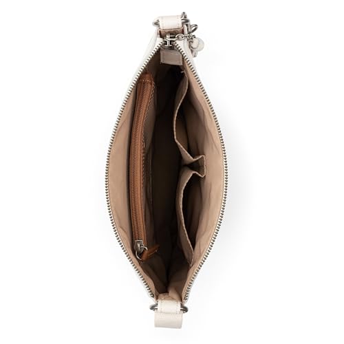 The Sak Lucia Leather Crossbody Purse - Premium Leather Women's Handbag for Everyday & Travel - Cross Body Bag With Zipper Closure & Adjustable Shoulder Bag Strap - Vibrant Block Espadrille3