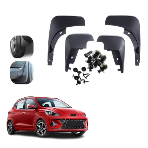 Image of KYLO MUD Flap | All-Terrain Mud Flap Set - Durable Splash Guards for Cars and Trucks, Offering Maximum Protection from Mud, Gravel, and Water for Cleaner and Safer Rides Suitable for Gran-D i10 NI-OS