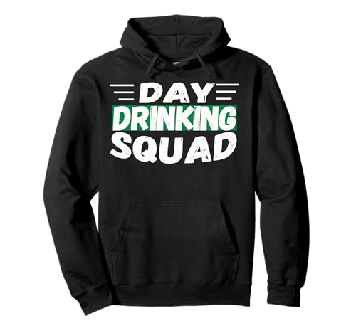 Funny Day Drinking Squad - Maglietta con scritta "Support Day" Felpa con Cappuccio