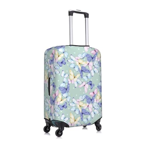Colorful Butterfly Print Washable Luggage Cover - Fashion Suitcase Protector Fits 18-32 Inch Luggage3