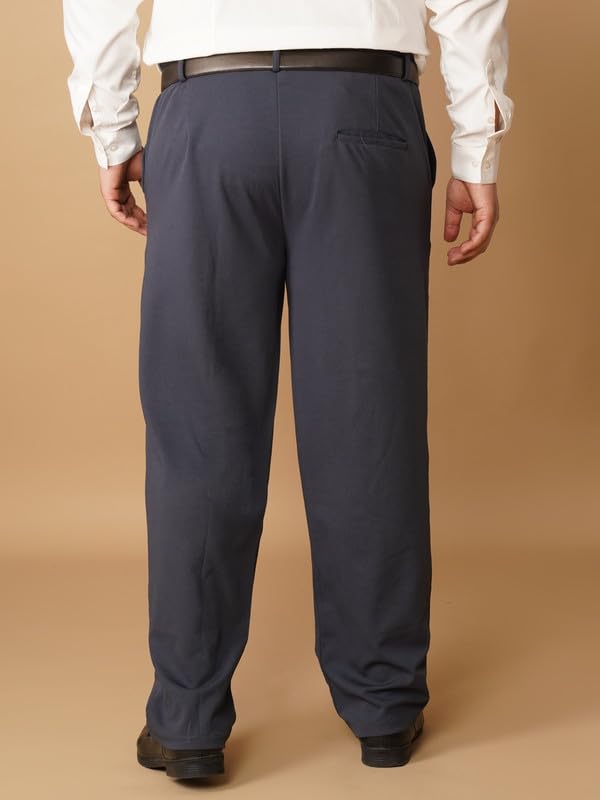 Image of OOMPH! Luxury Lycra Stretchable Formal Pants for Men | Stylish Slim Fit Men's Wear Trousers for Office or Party | Mens Fashion Dress Trouser Pant