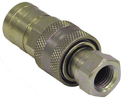Image of Buyers Products B40003 Sleeve-Type Hydraulic Quick Coupler, 3 /8 NPTF, Single-Acting Sleeve, Ball Valve Type, Hydraulic Accessories For Trucks & Trailers