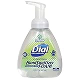 Dial Antibacterial Foam Hand Sanitizer, Fragrance-Free, 15.2oz Pump Bottle (Pack of 4)