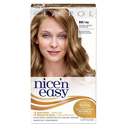 Clairol Nice 'n Easy Permanent Color, 8A Medium Ash Blonde 1 ea