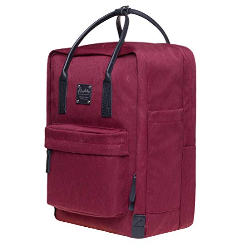 Stylish Oxford Fabric Backpack Travel Rucksack lightweight Hiking Bag Satchel, 076maroon, One Size2