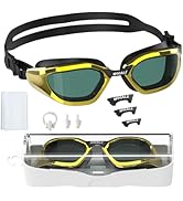 Whale Adult Swim Goggles, Anti-Fog & 100% UV Protection, Ultra-Soft Silicone Seal for Men & Women