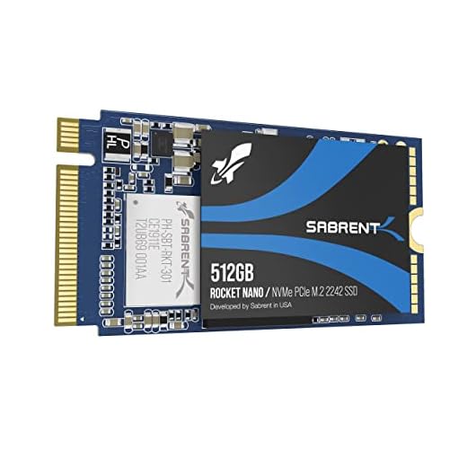 SABRENT SSD 512GB, M.2 SSD 512GB, NVMe 512GB PCIe M.2 2242, Velocidades internas de SSD de hasta 1700 MB/s, Rendimiento Extremo, Distribuidor Autorizado 5 años de garantía (SB-1342-512)