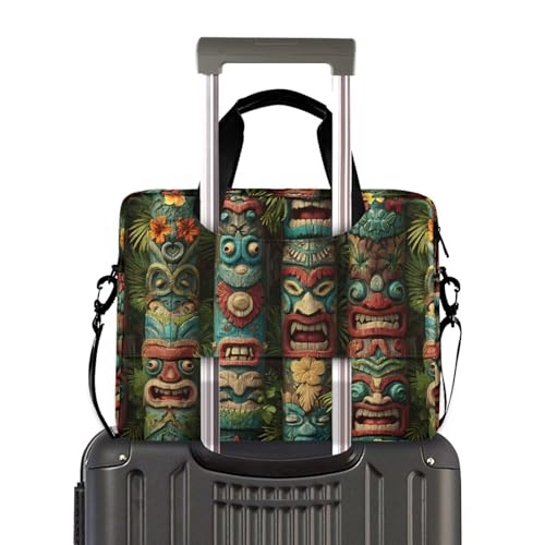Bolso bandolera para laptop con estampado y múltiples bolsillos miniatura 4
