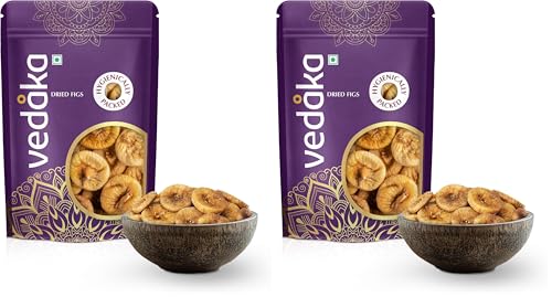 Image of Amazon Brand - Vedaka Premium Dried Figs | 250G | Dried Anjeer | Rich Source Of Fiber | Low In Fat | Healthy Snack | Ideal For Festive Gifting (Packaging May Vary) (Pack of 2)