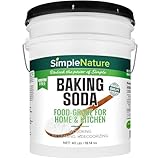 SimpleNature Food Grade Baking Soda (40 lbs) - Pure, Aluminum Free Sodium Bicarbonate for Baking, Cleaning, Deodorizing, and Household Use - Made in USA