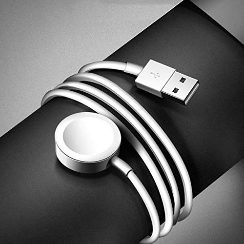 Tissyee Watch Charger, Charging Cable Magnetic Wireless Portable Charger Charging Cable Cord Compatible for Apple Watch Series SE 6, 5, 4, 3
