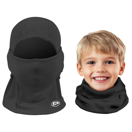 Ski Mask Balaclava Kids Winter Full Face Mask for Cold Weather Warm Windproof Fleece Face Mask Neck Warmer for Boys Girls
