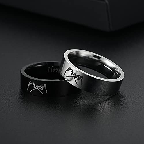 Matching Rings for Couples Promise Ring Couples Rings for Him and Her Set Trendy Jewelry Gifts 20254