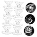 KICHOUSE 10pcs Suction Cup Light Bulb Changer High Reach Tool for Ceiling Light Bulbs Reusable Suction Cup Remover for Mini Track