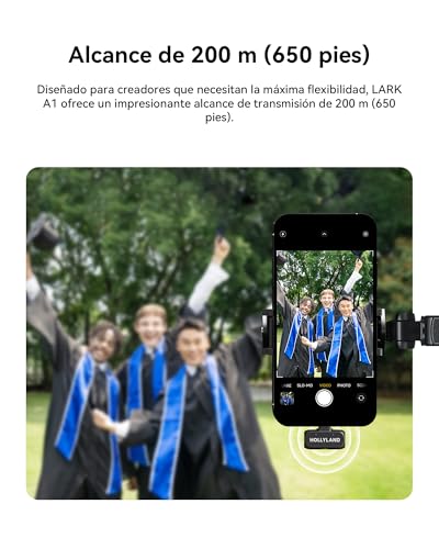 Miniatura 8 de Hollyland Lark A1 Duo - Mini Micrófono Inalámbrico Para Iphone 15 16 Y Android 2 Tx Usb-C Rx Estuche De Carga , Micrófono Magnético Para Youtube, Tiktok, Podcasts Y Entrevistas Negro