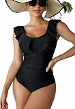 DIHKLCIO Sexy One Piece Bathing Suit for Women Tummy Control Swimsuits for Women One Piece Swimsuit