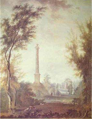 Peinture à l'huile d'art Gatchina Semion Shchedrin 1798 toile de collection 20 x 24 pouces