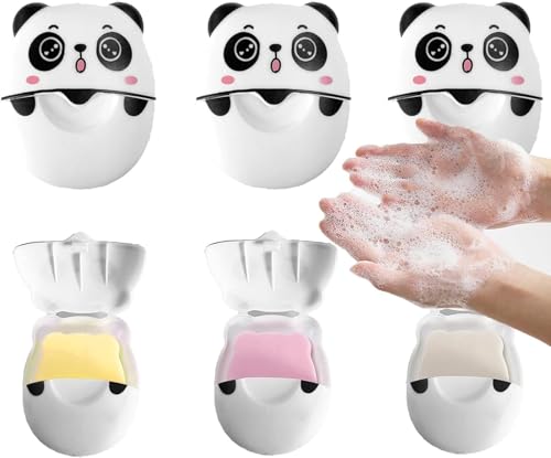 1Box Cute Mini Panda Portable Soap Sheets,Travel Soap Paper Sheets Disposable Water Soluble Hand Washing Bath Scented for Outdoor Foaming Travel, Shampoo,Personal Care