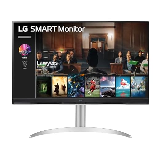 LG Smart Monitor (32SQ730S) - 32-Inch 4K UHD(3840x2160) Display, webOS Smart Monitor, ThinQ Home, Magic Remote, USB Type-C™, 2x5W Stereo Speakers, AirPlay 2, Screen Share, Bluetooth,Silver