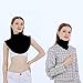 Joyci Fashion Turtleneck False Collar Winter Unisex Cotton Simple Dickey Collar (Black)