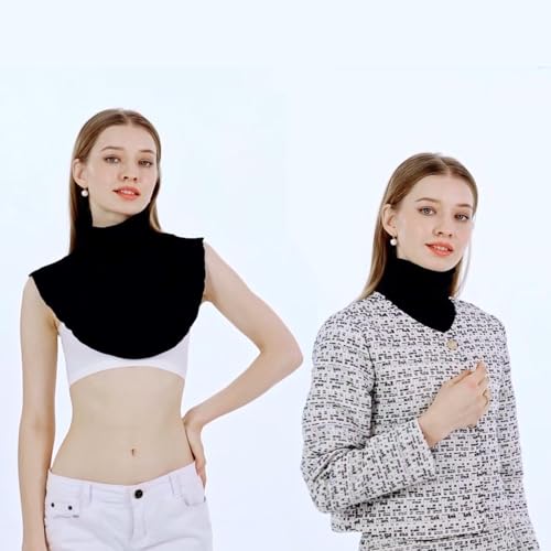 Joyci Fashion Turtleneck False Collar Winter Unisex Cotton Simple Dickey Collar4