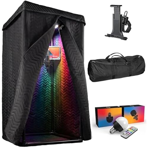 Snap Studio XL Portable Vocal Booth, Recording & Voice Over, Reduces Echo