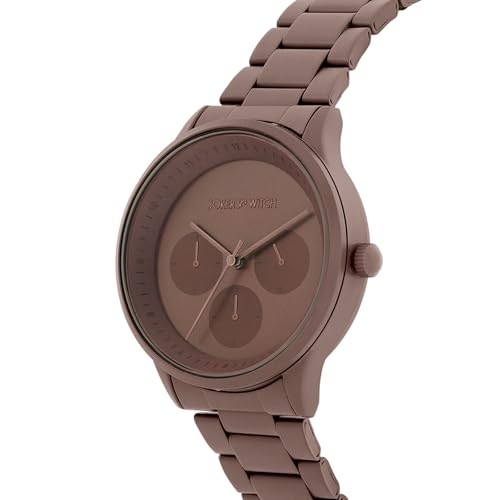 Image of Joker & Witch Nexus Brown Large Dial Linked Chain Strap Men's Watch