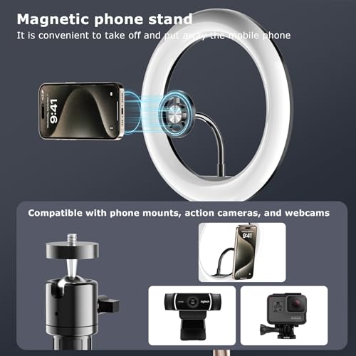 Éclairage ordinateur portable pour visioconférence et réunions zoom à la maison