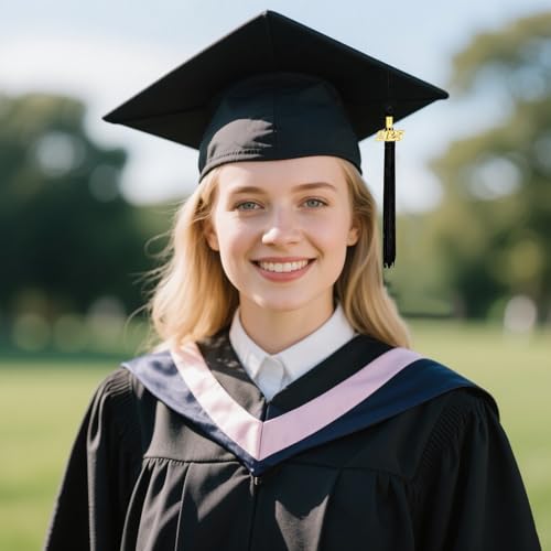 YIZHIXIANGQ Quasten Anhänger 2025, Abschluss Quaste, Abschlussquaste, Quaste für Doktorhut, Abschluss Dekoration 2025, Abschlussfeier Deko für Bachelor Master Doktorhut (Schwarz)