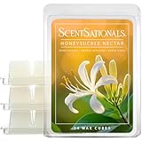 Scentsationals Wax Melts, Wax Cubes Strong Scent - Honeysuckle Nectar - Long Lasting Scented Melts for Warmer, 10oz (24-Cubes)
